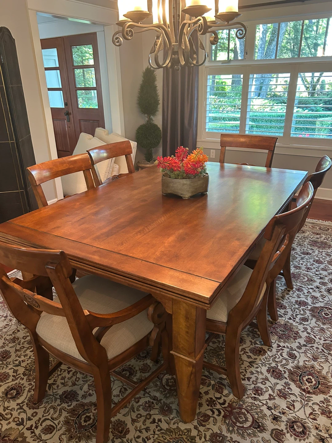 Wooden Dining Table with 6 Chairs - photo 3