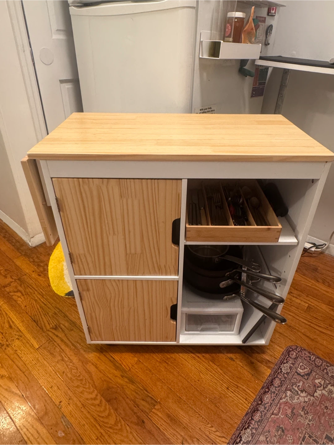 Kitchen storage cart