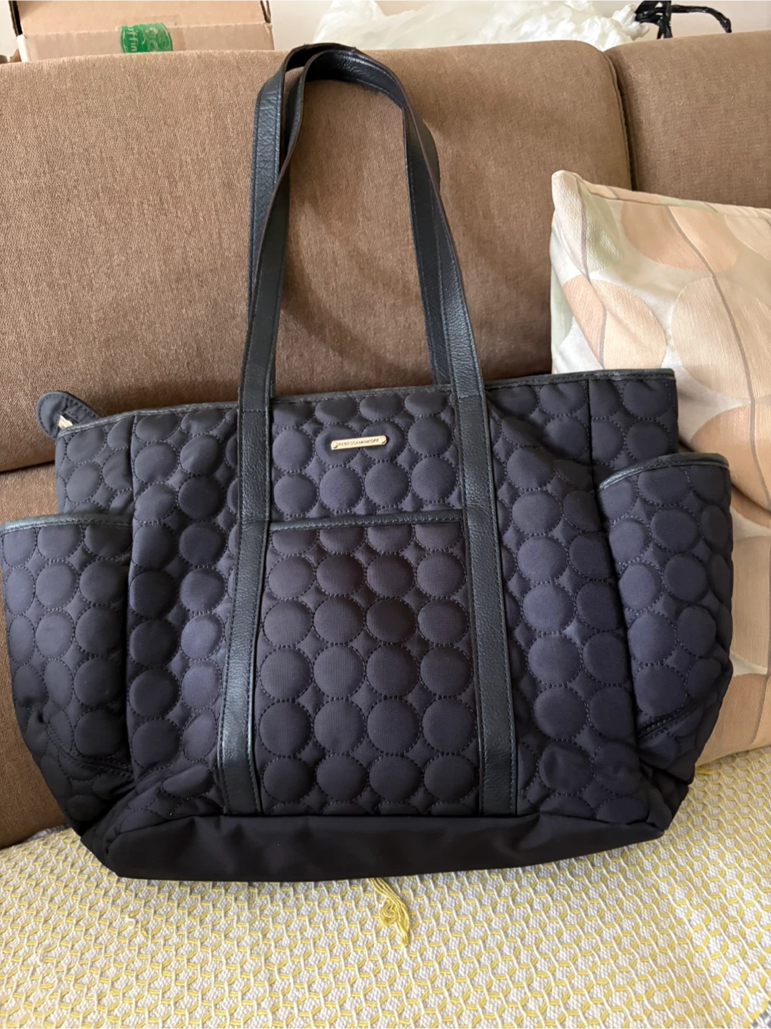 Rebecca Minkoff Black Quilted functional Bag