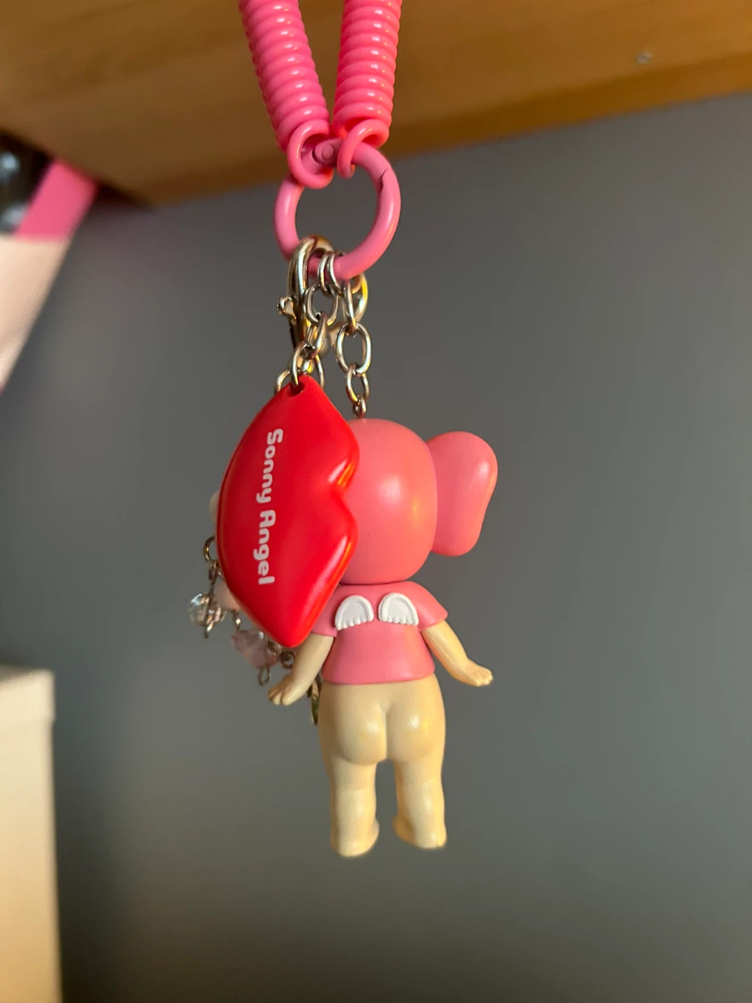 Sonny Angel Elephant Keychain with Love Charm - photo 3
