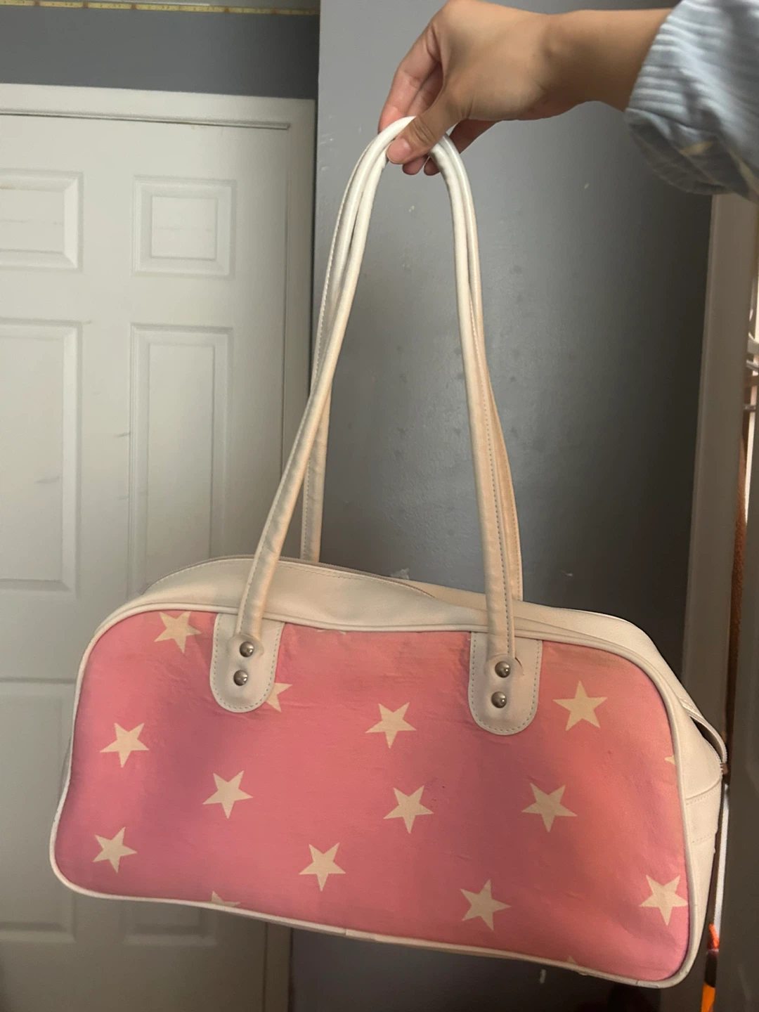 Pink Star Print Shoulder Bag - photo 2