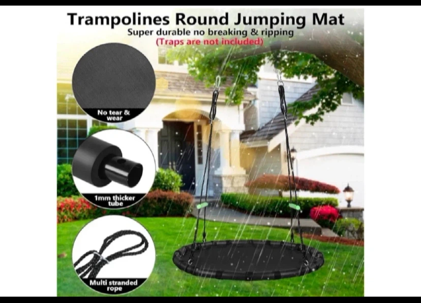 Round Nest Swing Seat with Multi-Stranded Rope - photo 4
