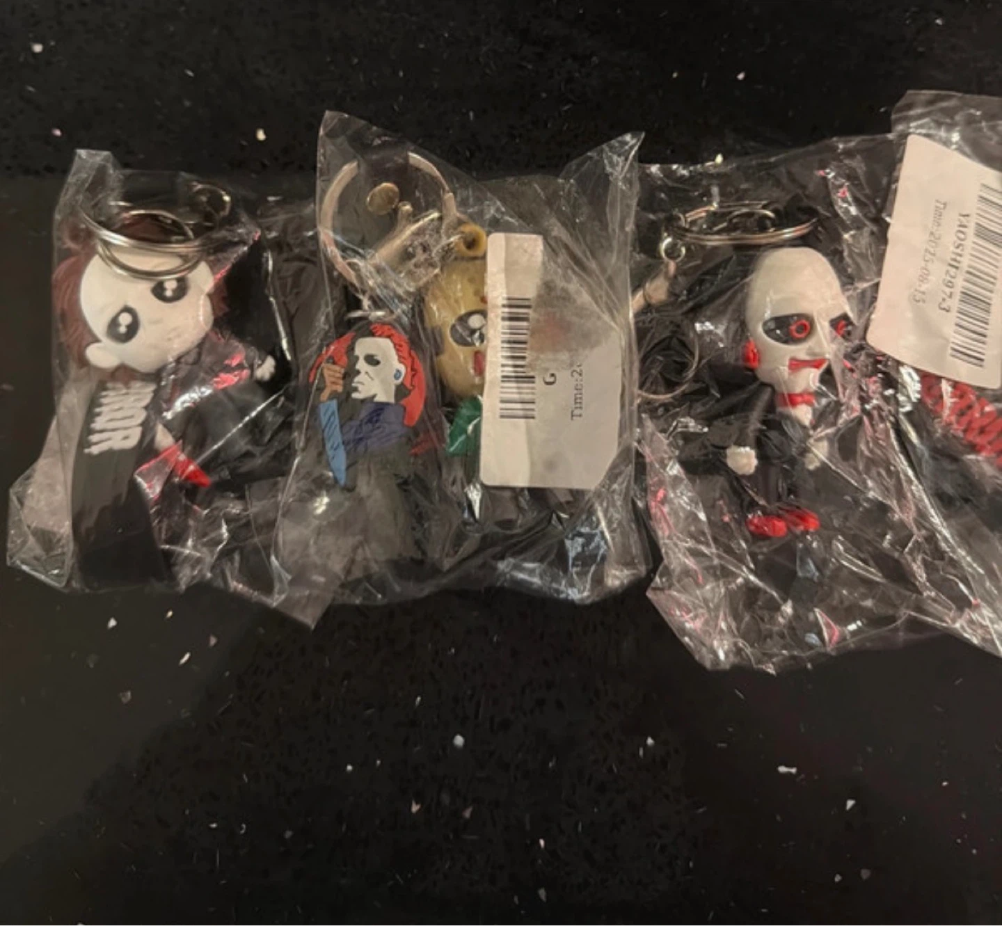 Horror Movie Character Keychains (Michael Myers, Jason, Billy)
