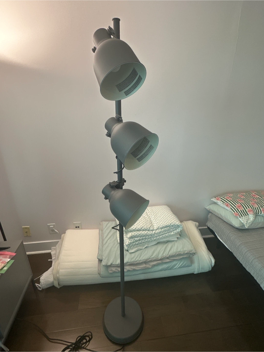 IKEA Grey 3-Head Floor Lamp