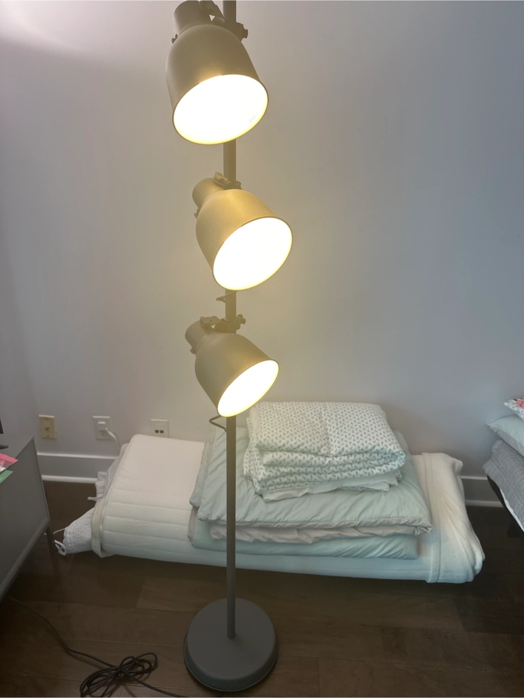 IKEA Grey 3-Head Floor Lamp - photo 4