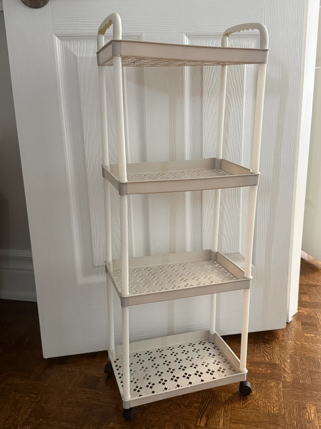 4 Tier Rolling Storage Cart Shelf