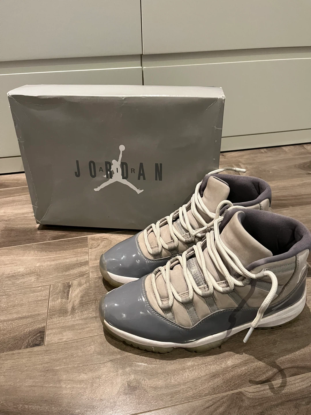 JORDAN 11 COOL GREYS (PRICE OBO)