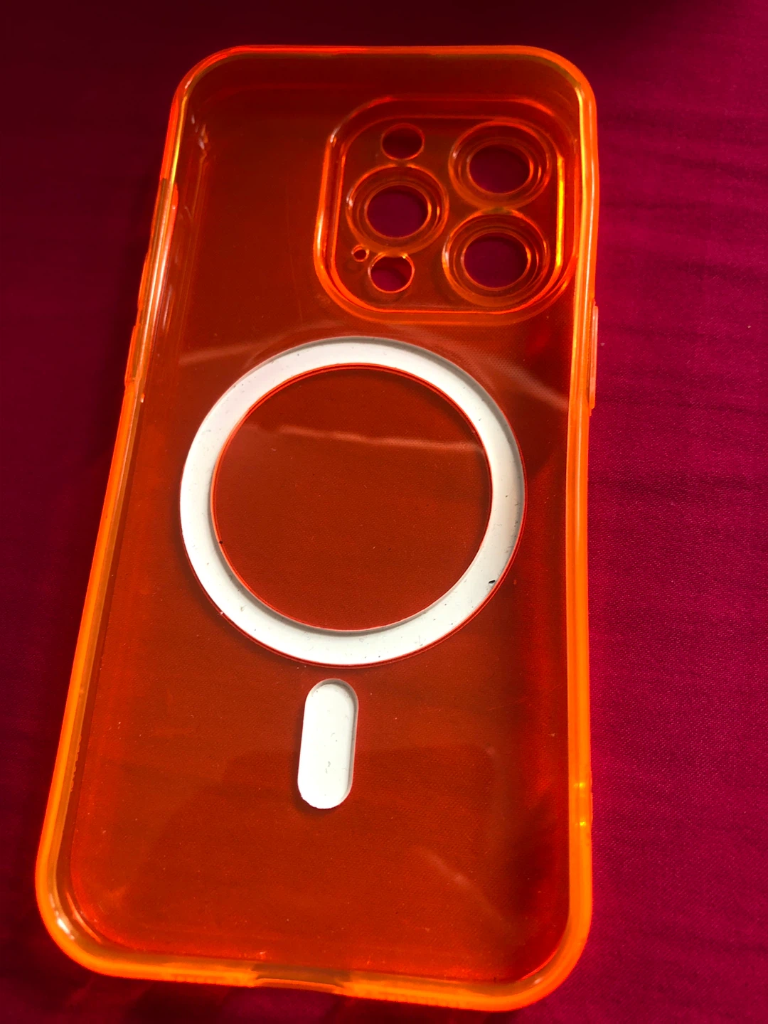Orange MagSafe Case for iPhone 15 Pro Max