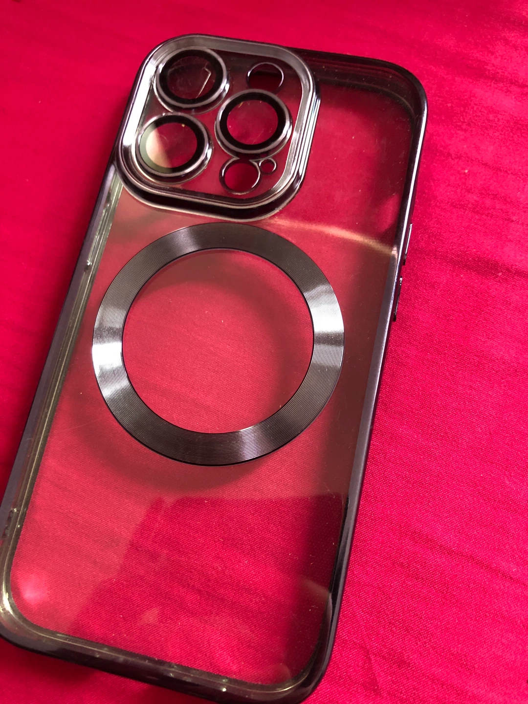 Clear Phone Case with Magnetic Ring