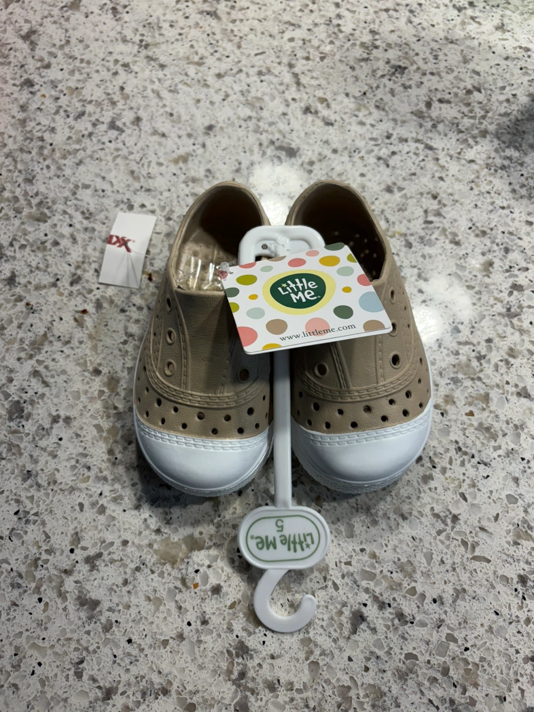 Little Me Tan Water Shoes - Size 5