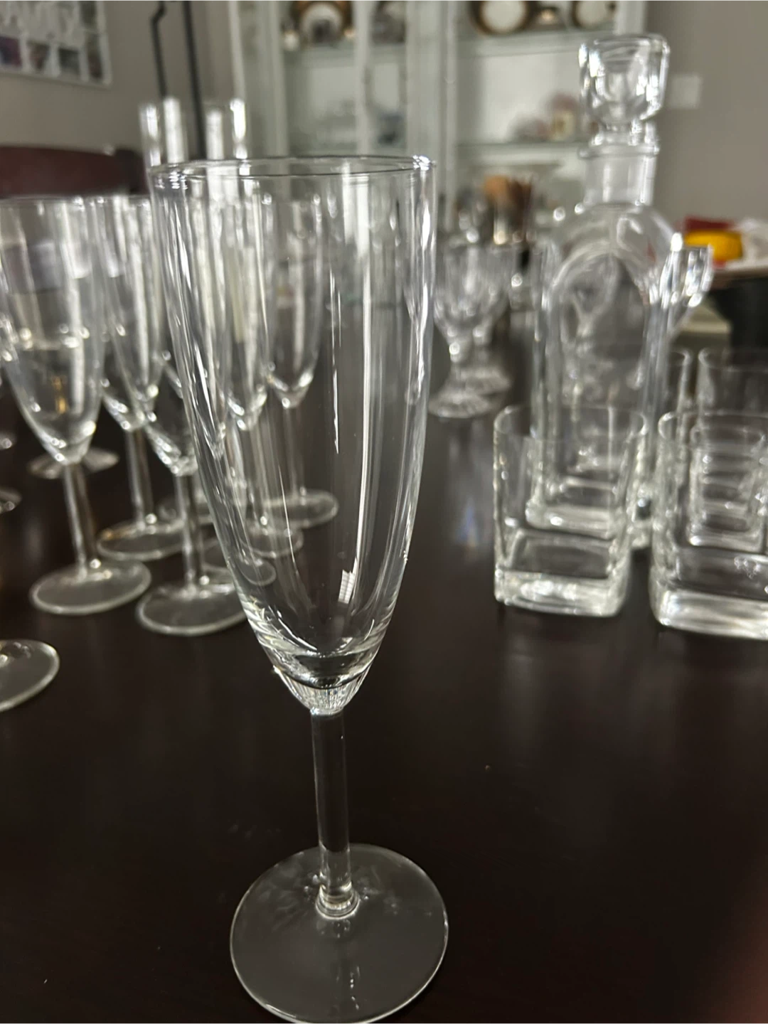 Glassware Set - Champagne Flutes and Tumblers