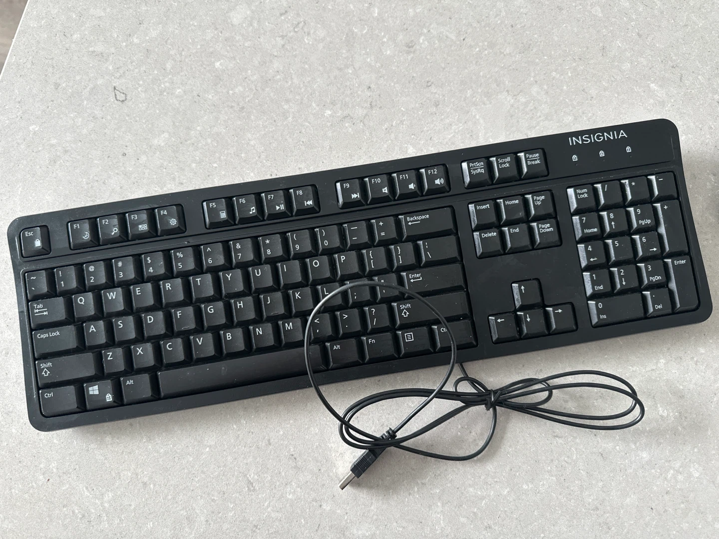 Insignia Black Wired Keyboard
