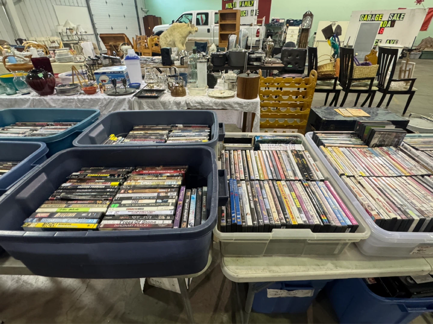 Massive indoor garage sale