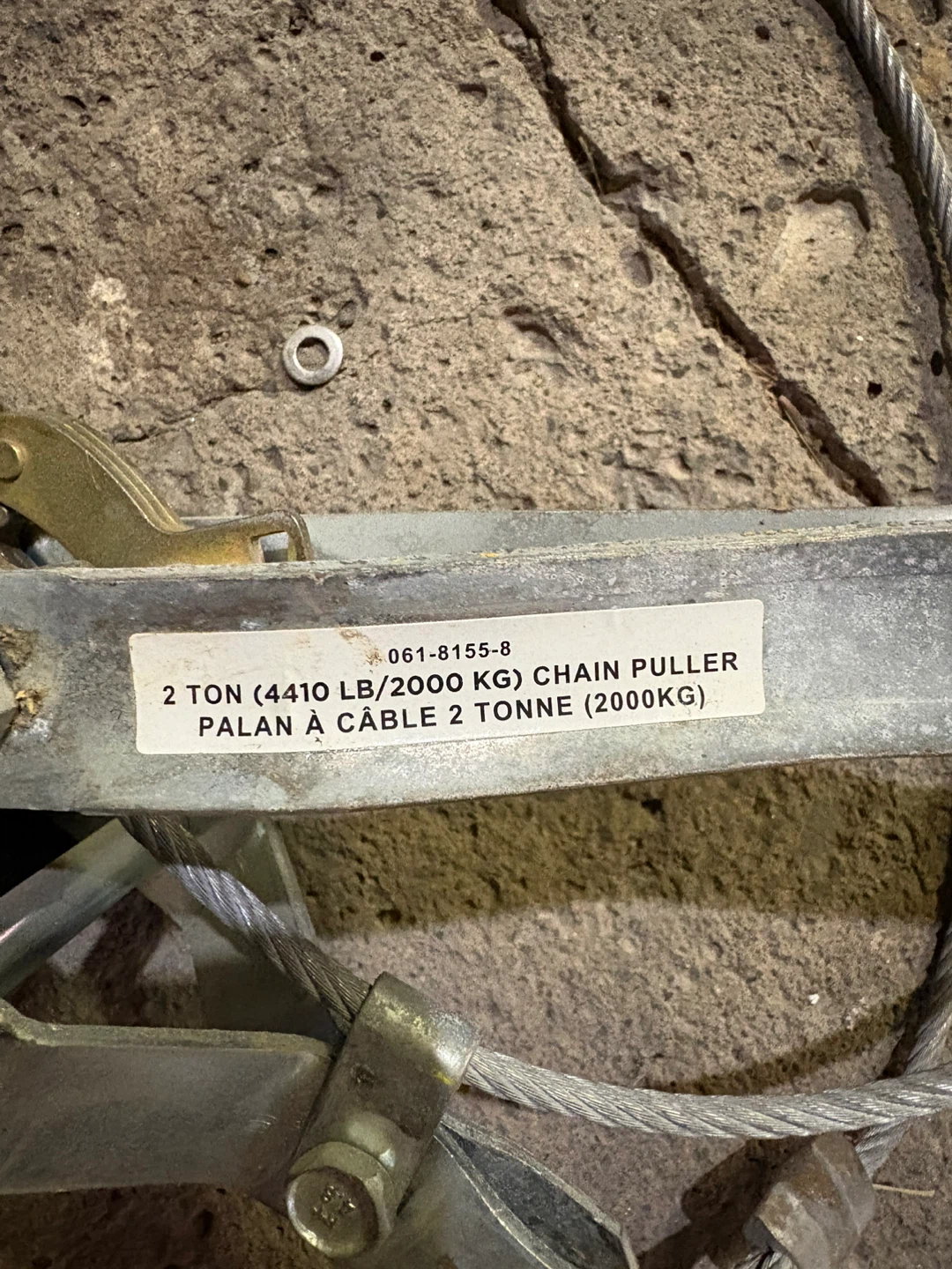 2 Ton Chain Puller come-along - photo 2