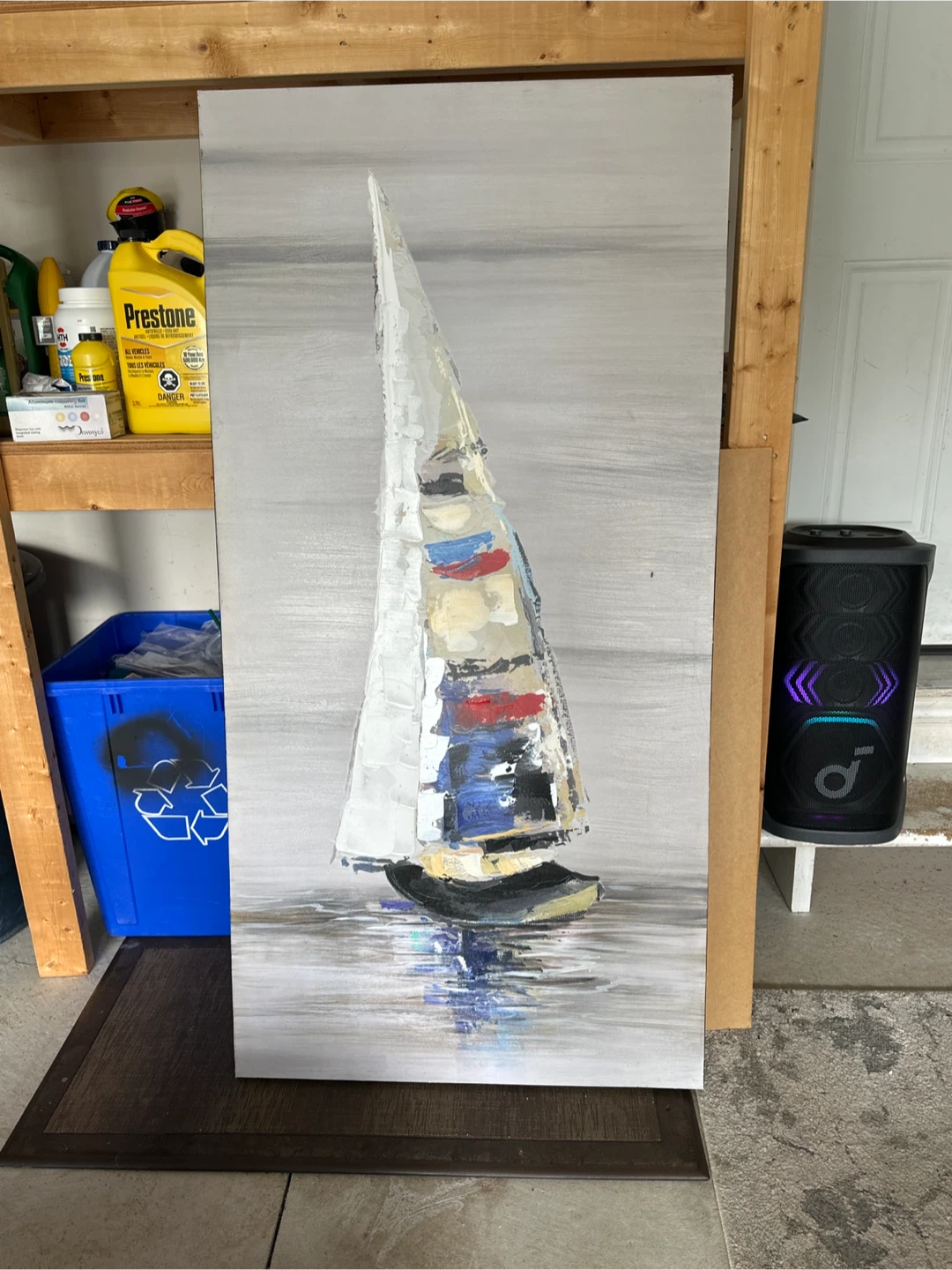 Canvas Wall Art Painting of Sailboat