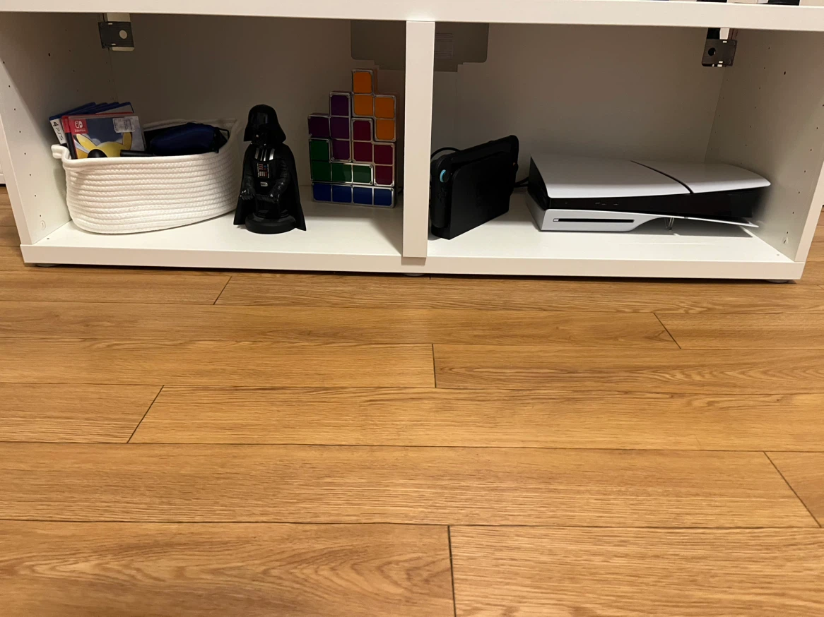 White TV unit stand