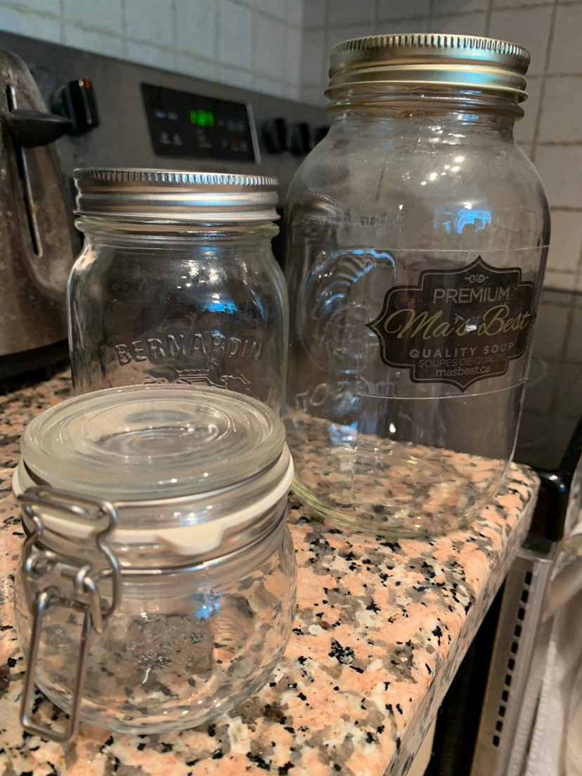 Glass jars
