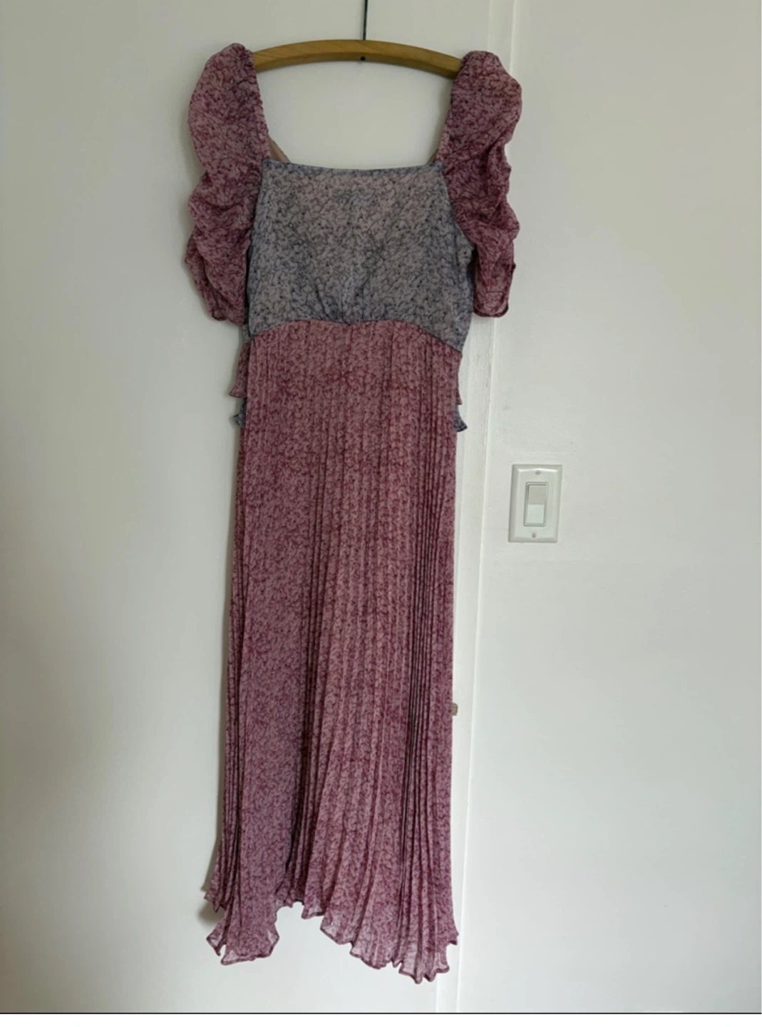 En Saison Floral Pleated Maxi Dress XS - photo 4