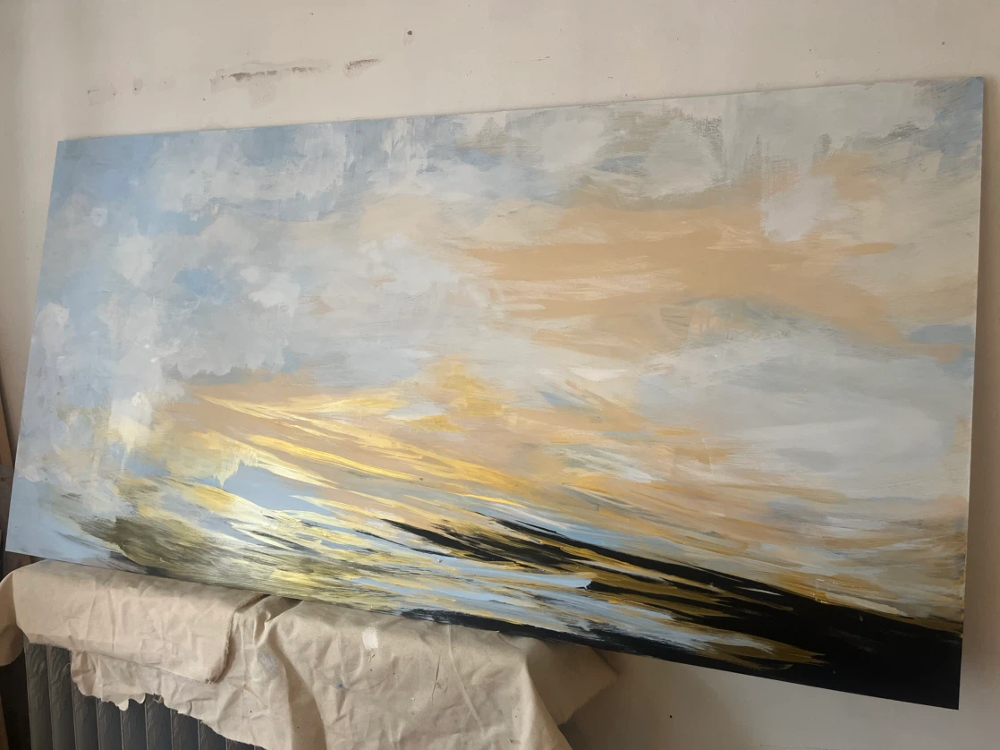 Large Abstract Landscape Painting - photo 2