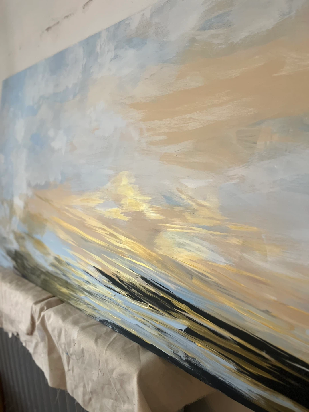 Large Abstract Landscape Painting - photo 3