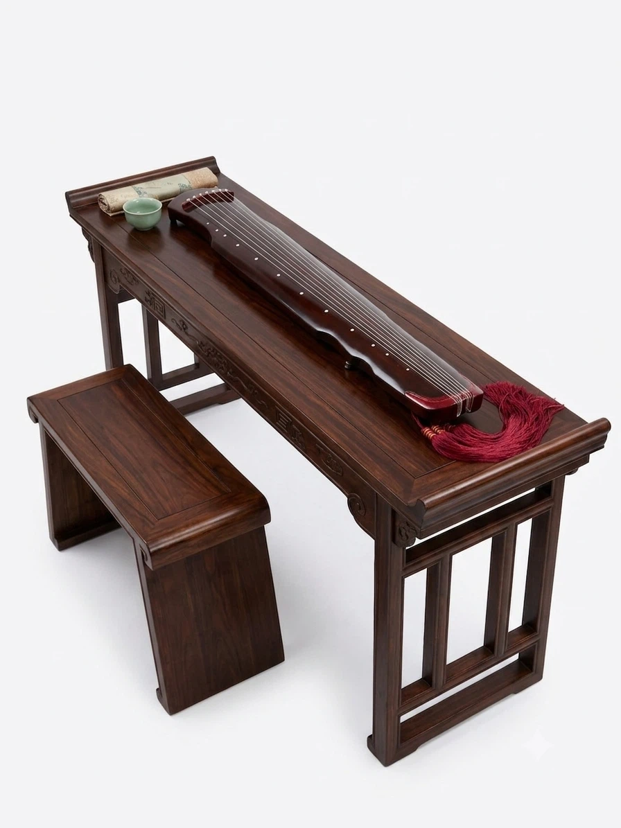 Wooden Guqin Instrument with Case