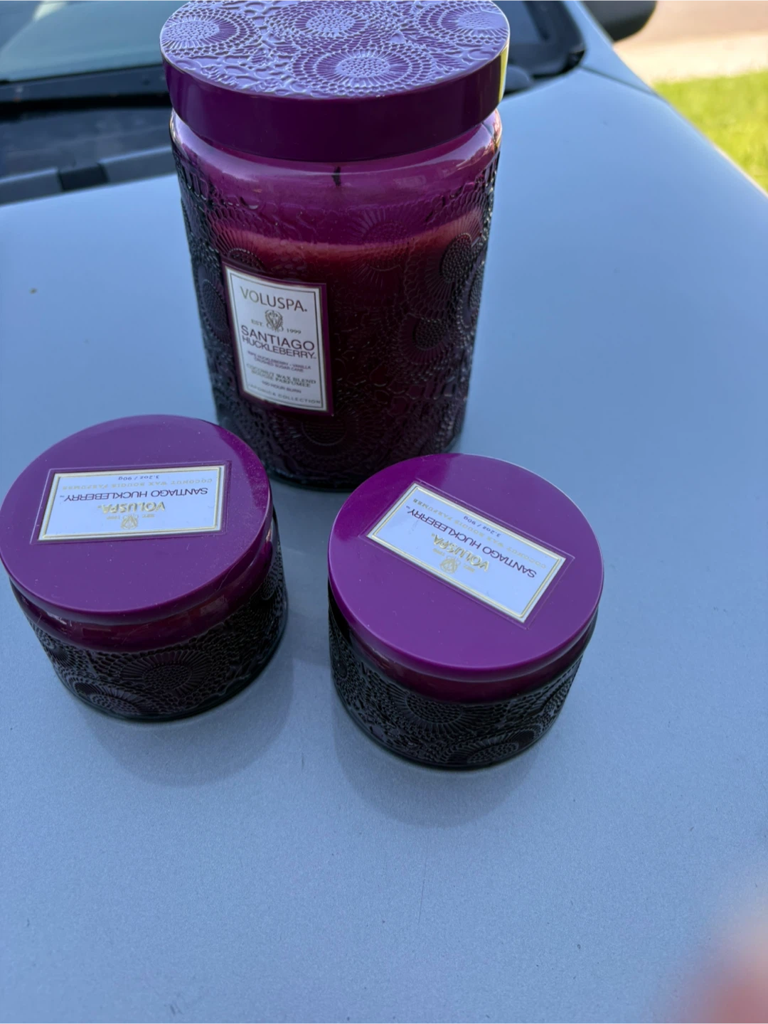 Voluspa Santiago Huckleberry Candle Set - photo 2