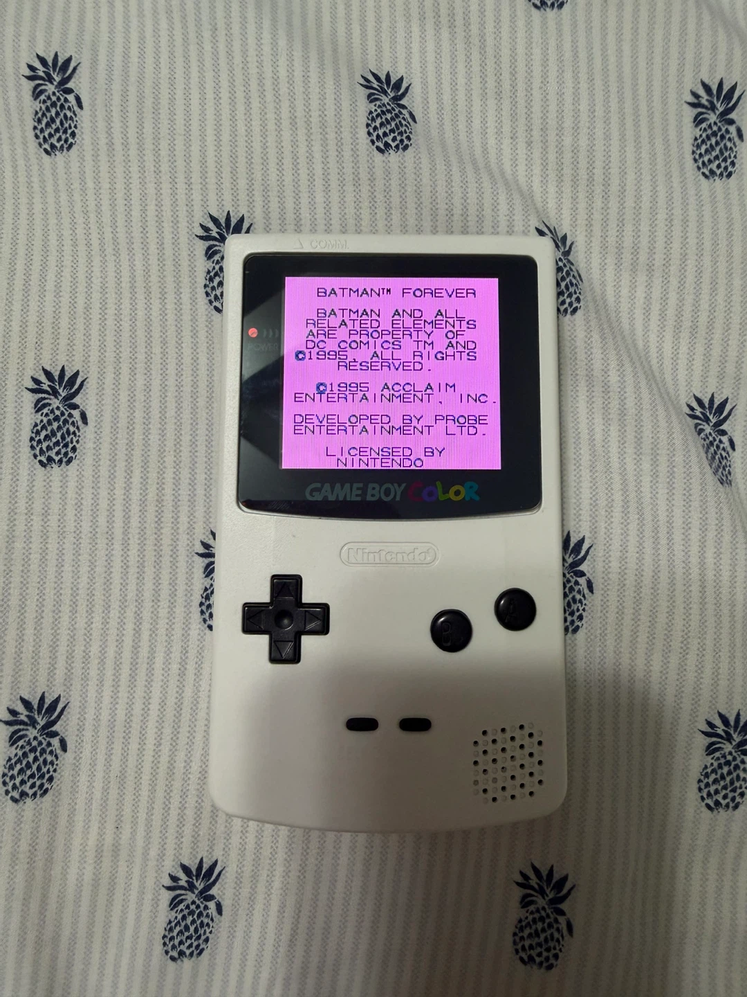 Nintendo GameBoy Color WHITE W/2.4” IPS Backlit Screen GCB-001 - photo 3