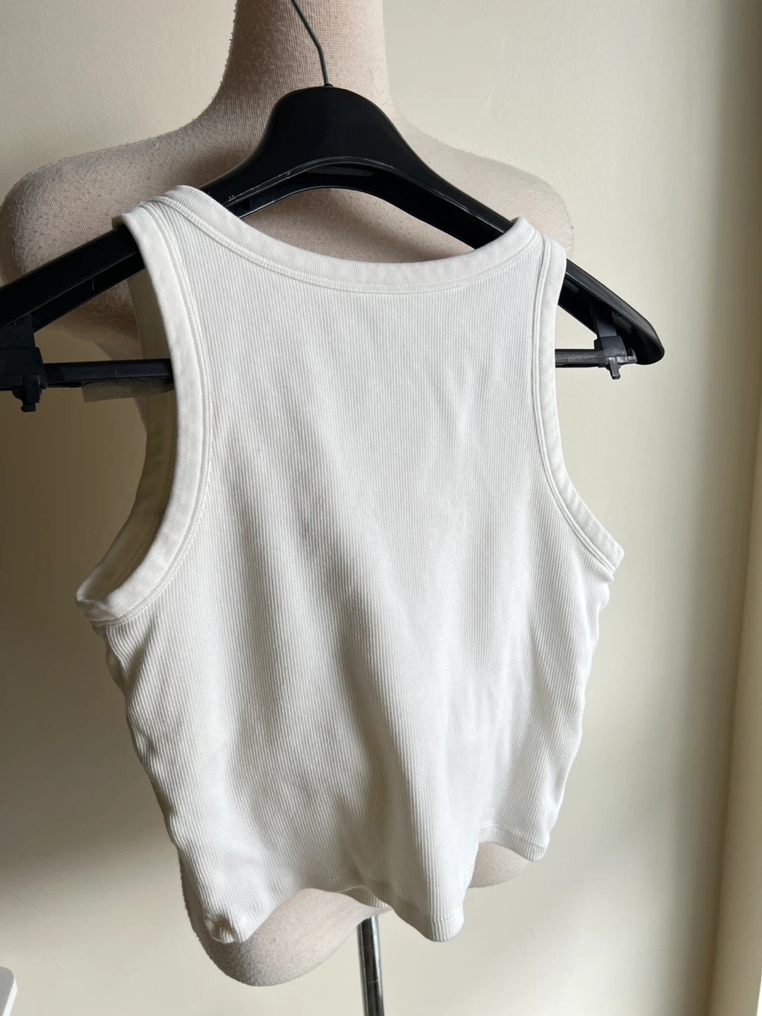 UNIQLO Ribbed Tank Top - White - photo 3