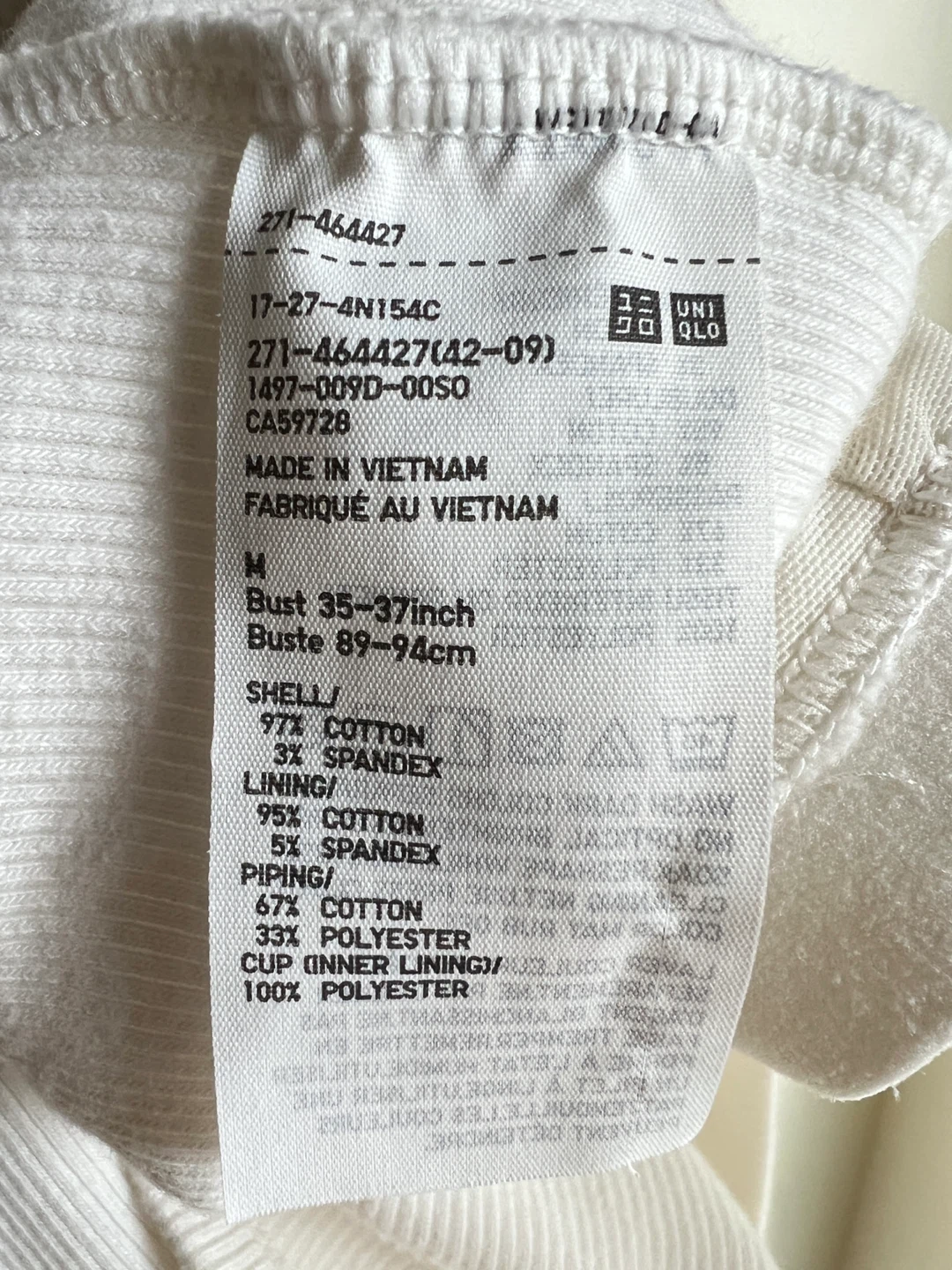 UNIQLO Ribbed Tank Top - White - photo 4