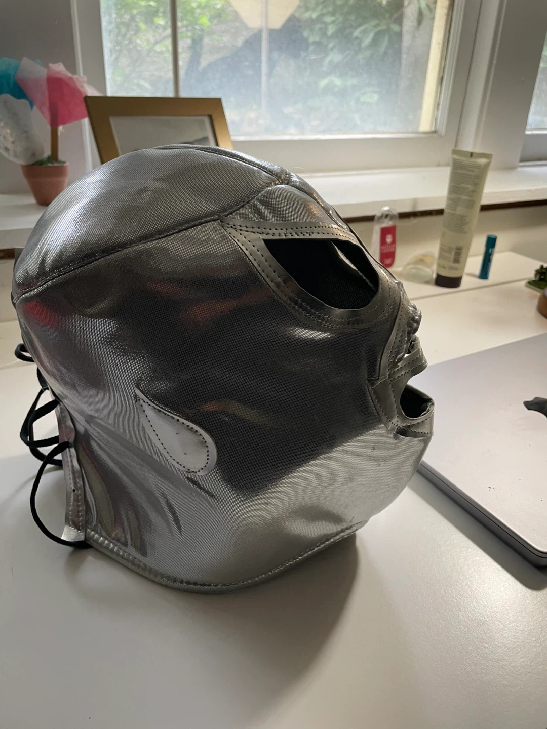 Hand made Lucha Libre (El Santo) Wrestling Mask