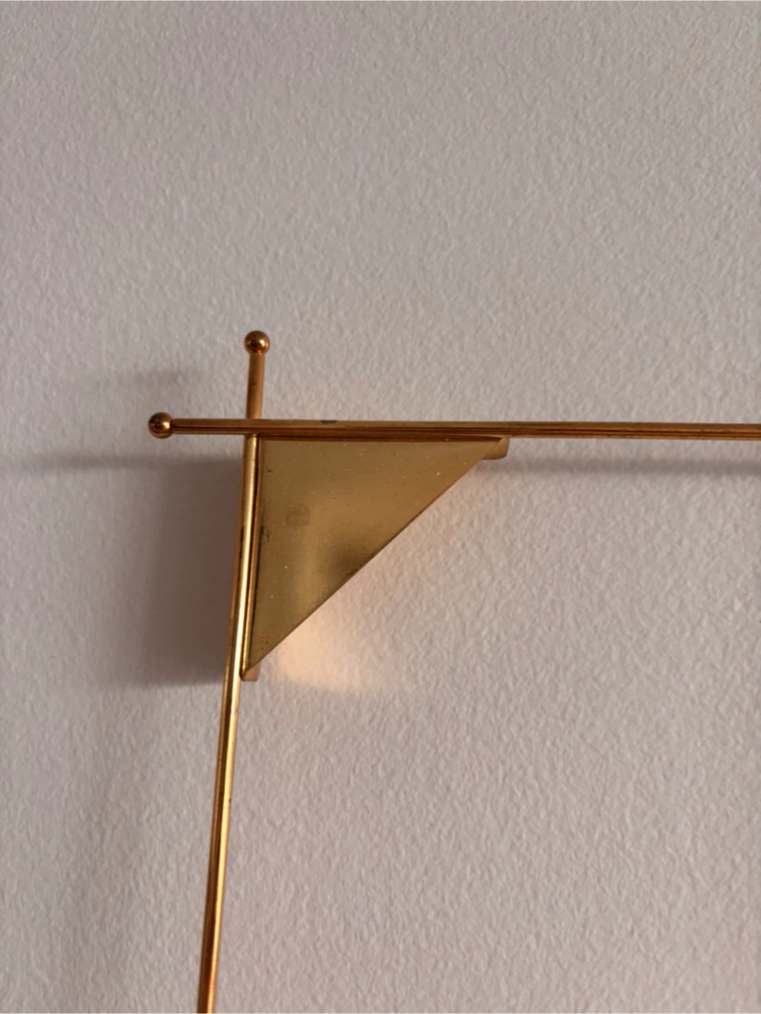 Gold Metal Wall Grid with Hooks - photo 3