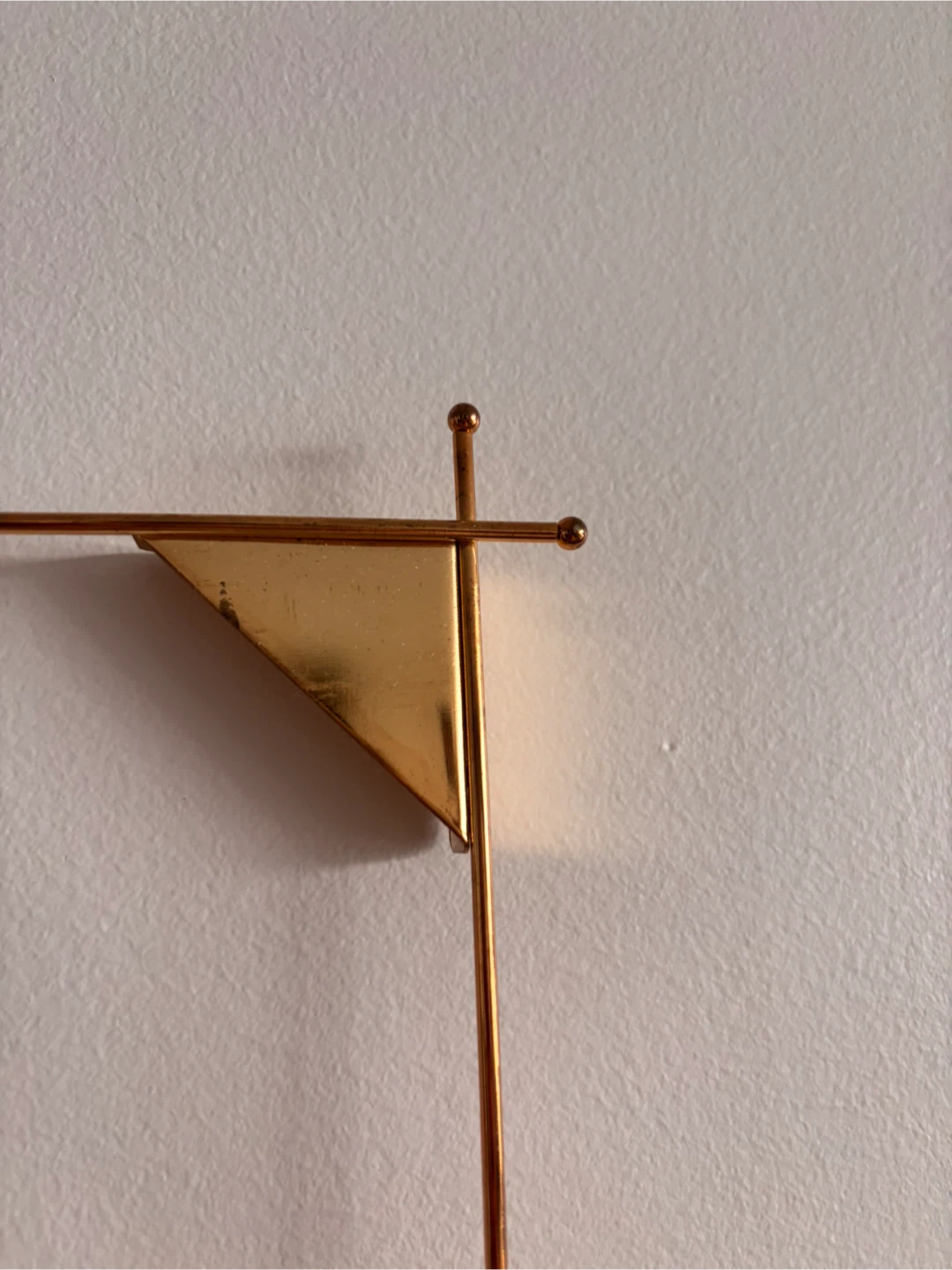 Gold Metal Wall Grid with Hooks - photo 4