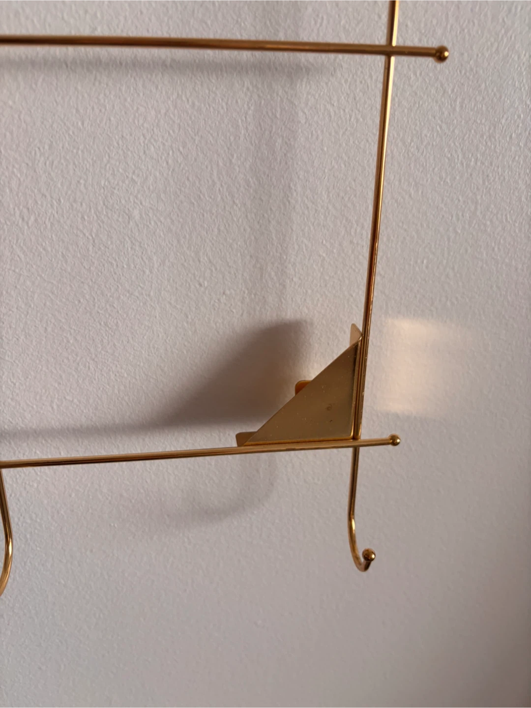 Gold Metal Wall Grid with Hooks - photo 5
