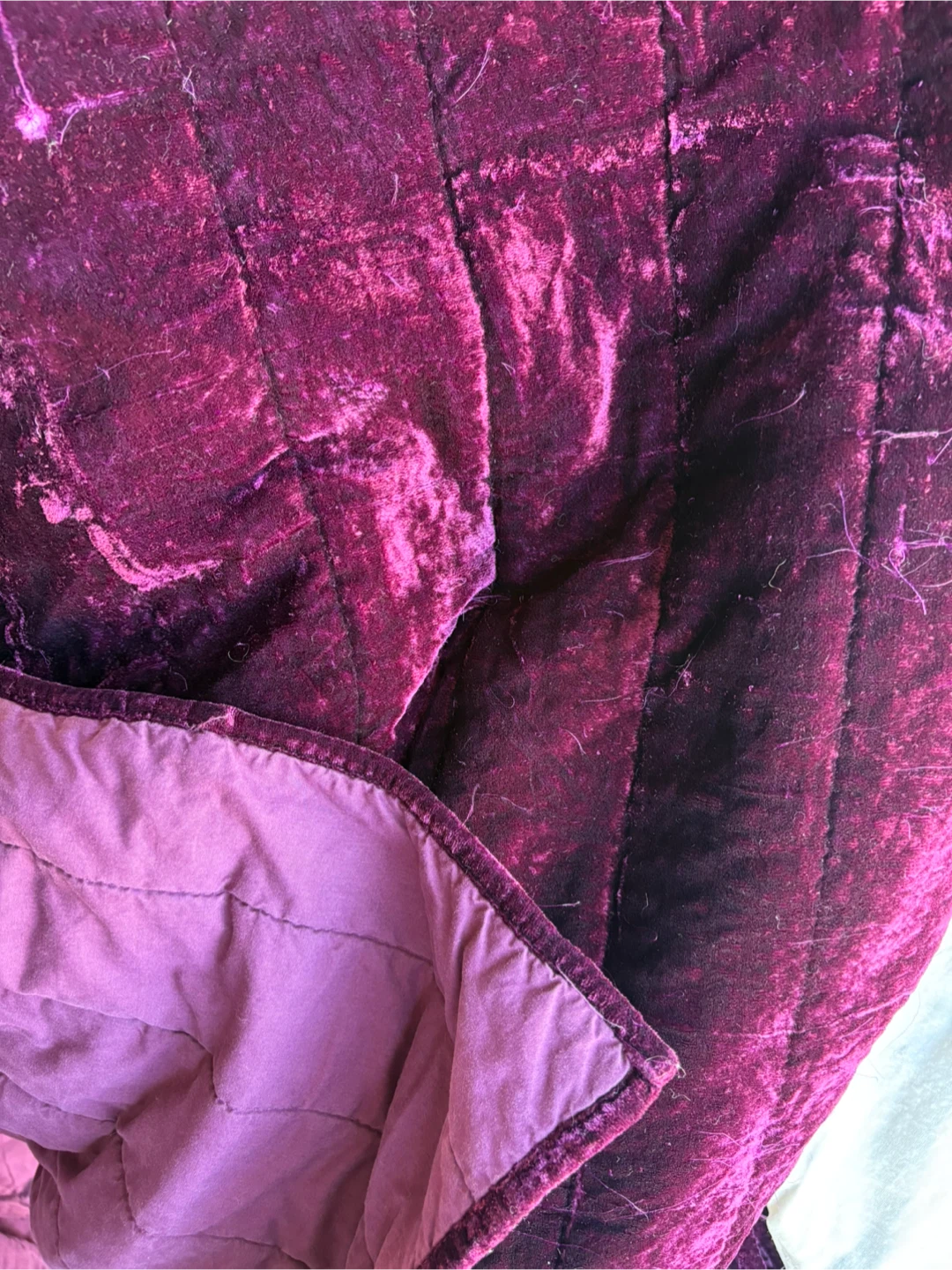 Velvet Quilted Throw Blanket