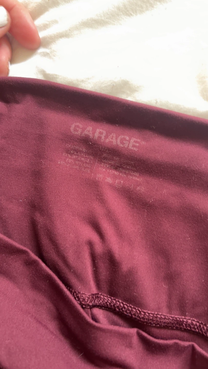 Garage Burgundy Workout Pants - photo 2