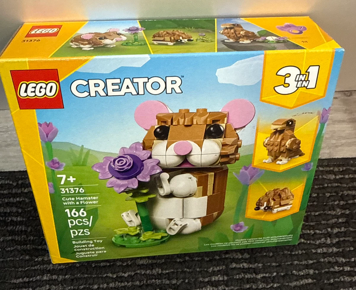 LEGO Creator 3-in-1 Cute Hamster with Flower Set