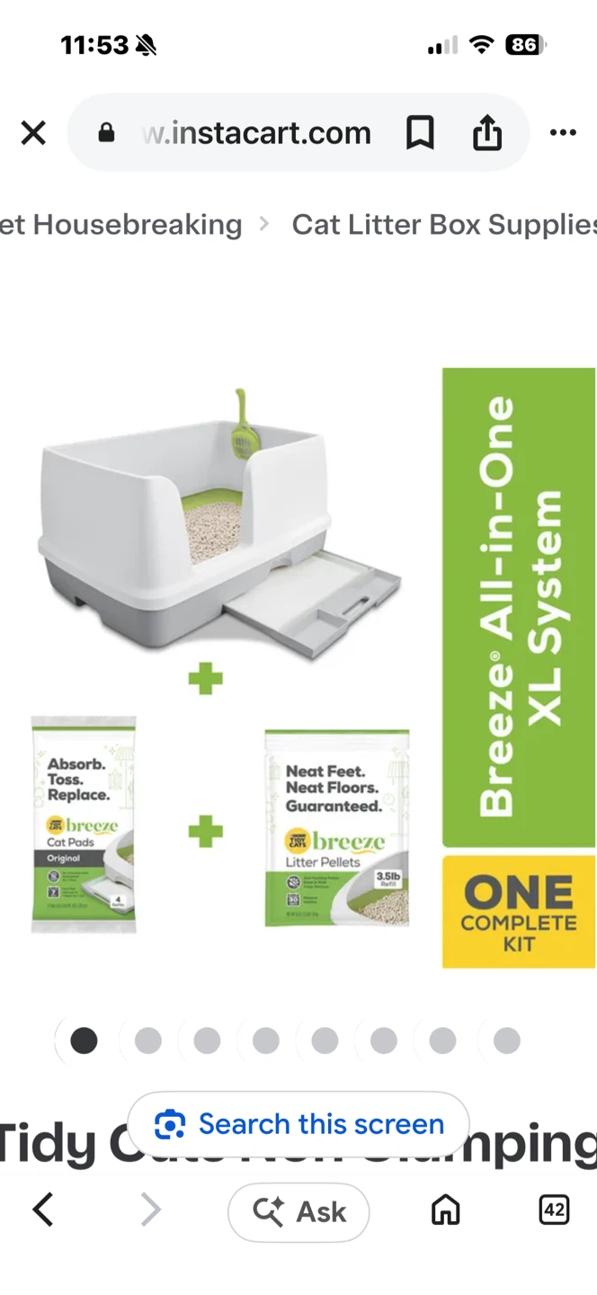 Tidy Cats Breeze All-in-One XL Litter System Kit