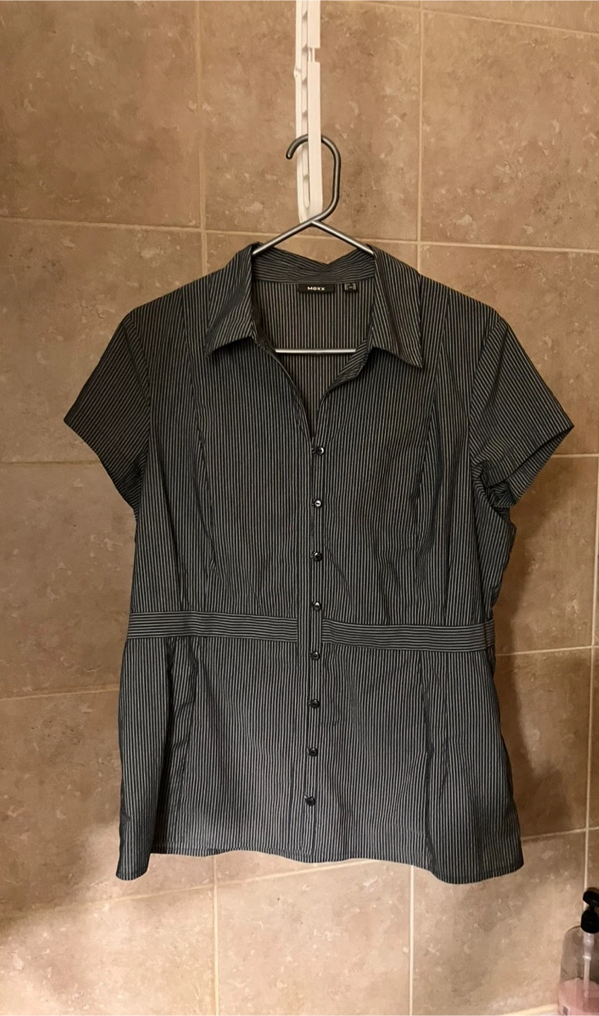 Mexx Striped Button-Up Shirt