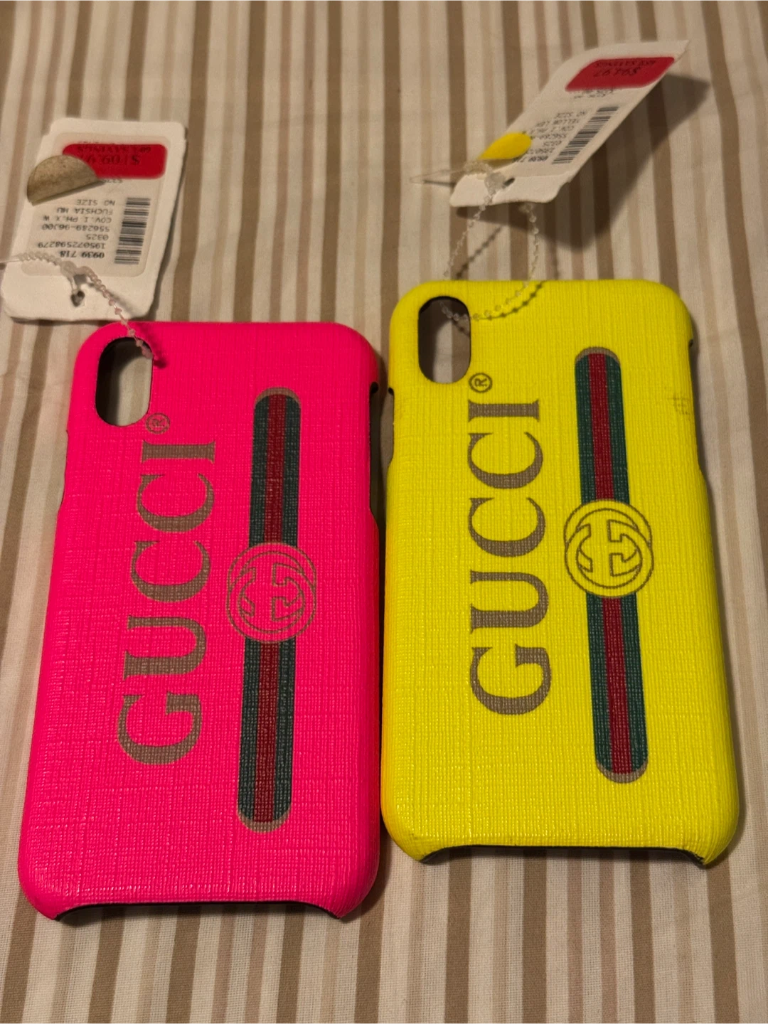 Gucci iPhone Case - Pink & Yellow