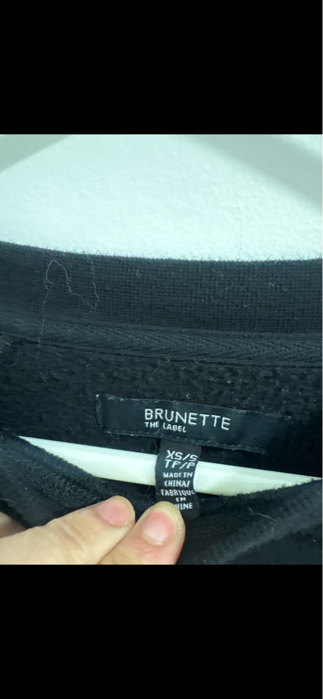 Brunette The Label Black Sweatshirt - photo 2