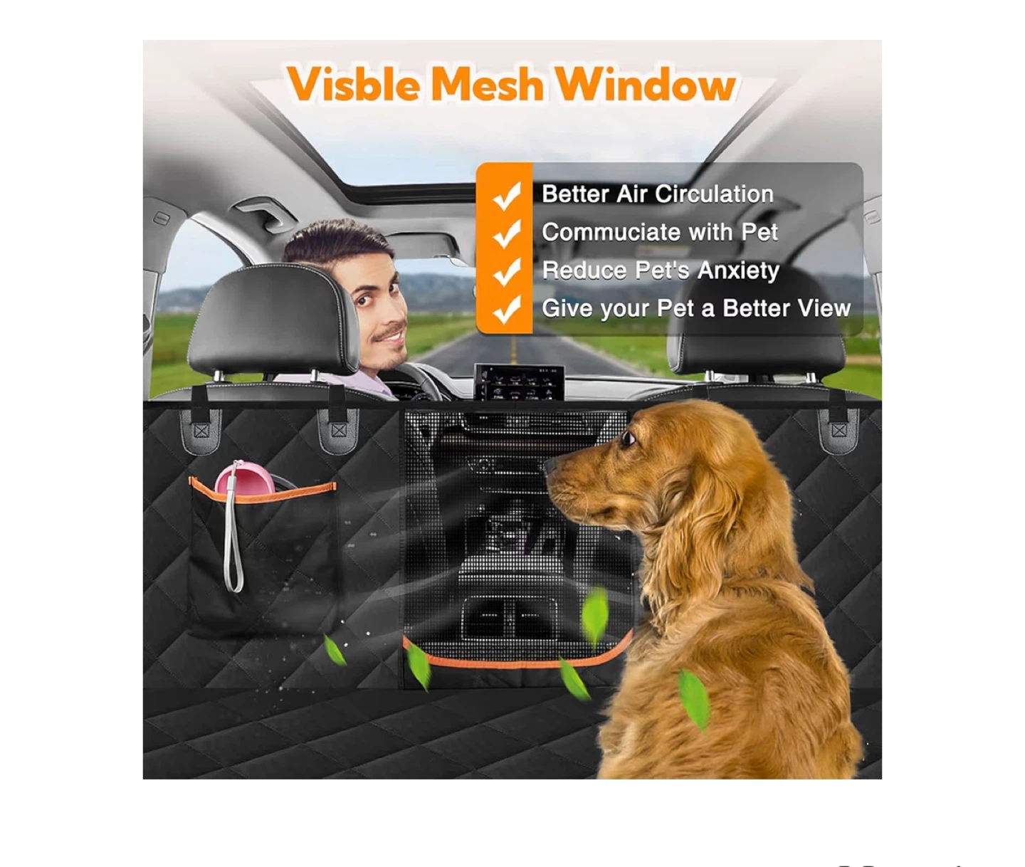 New Dog Car Seat Cover for Backseat - photo 3