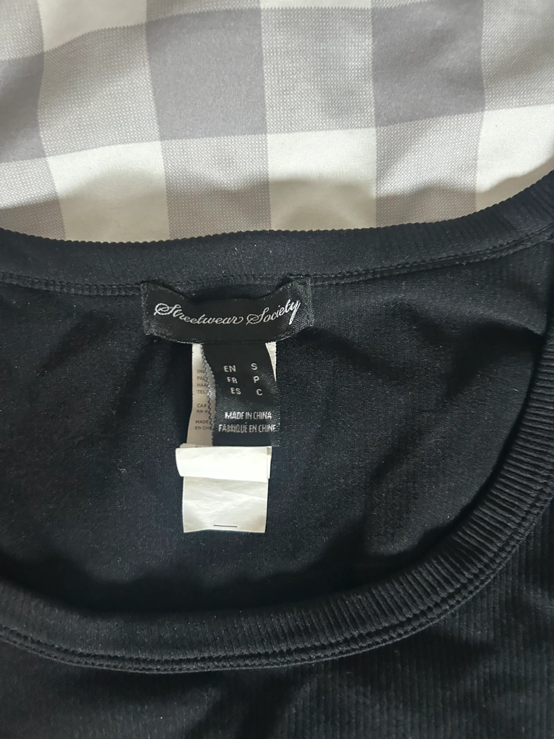Streetwear Society Black Long Sleeve Crop Top - photo 2