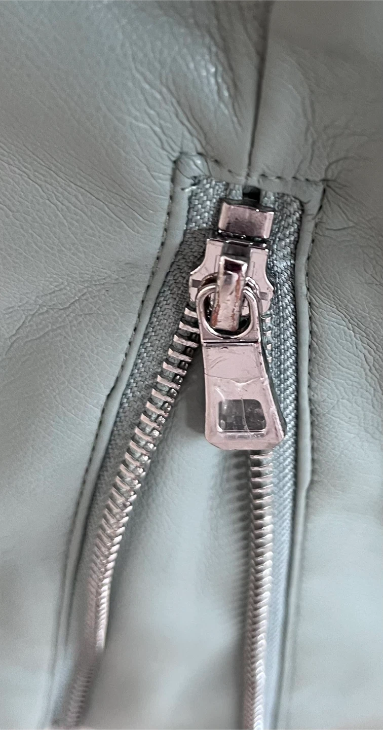 ELOQUII Mint Faux Leather Moto Jacket - photo 4