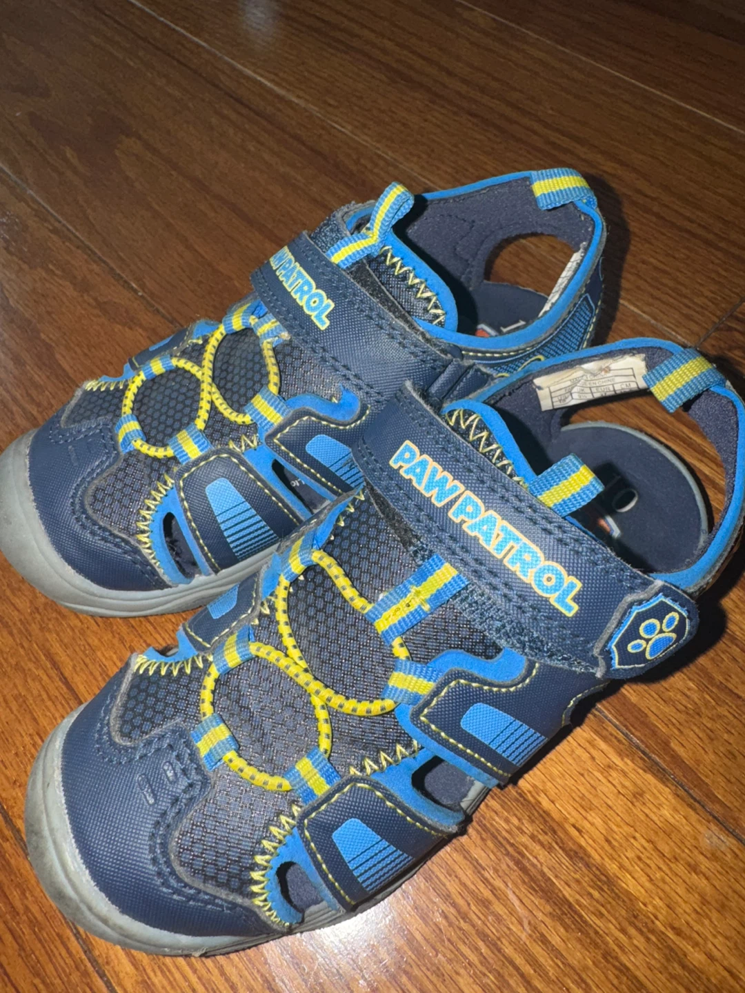 Paw Patrol Kids Sandals Size 10 Blue Yellow - photo 2