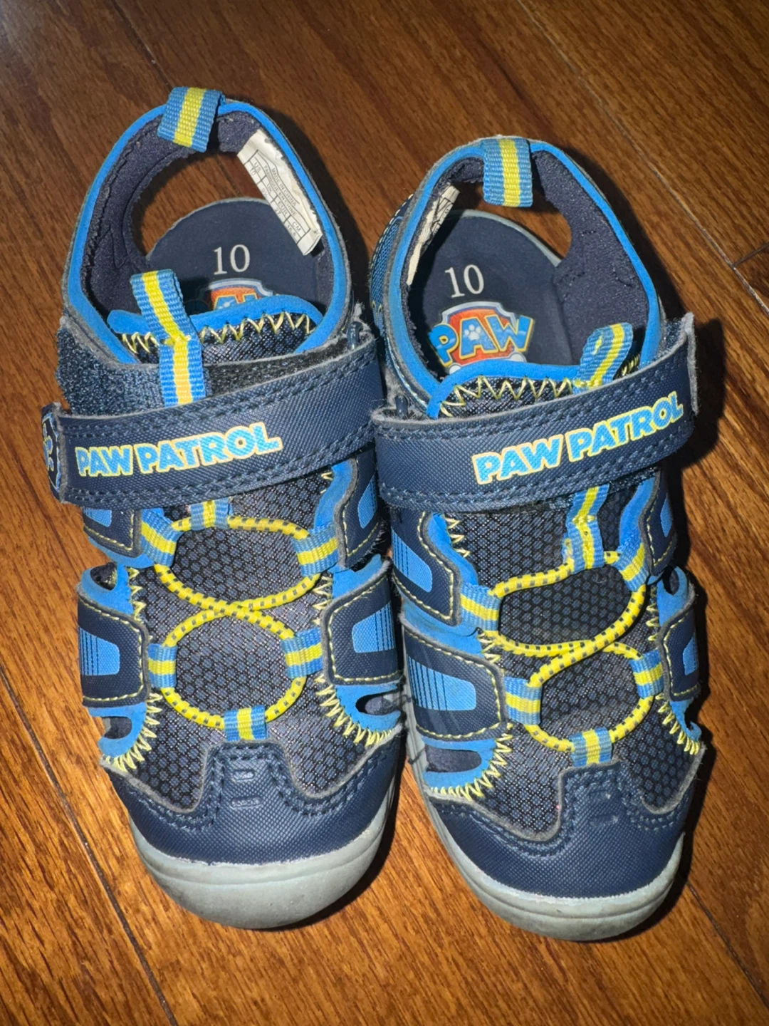 Paw Patrol Kids Sandals Size 10 Blue Yellow - photo 3