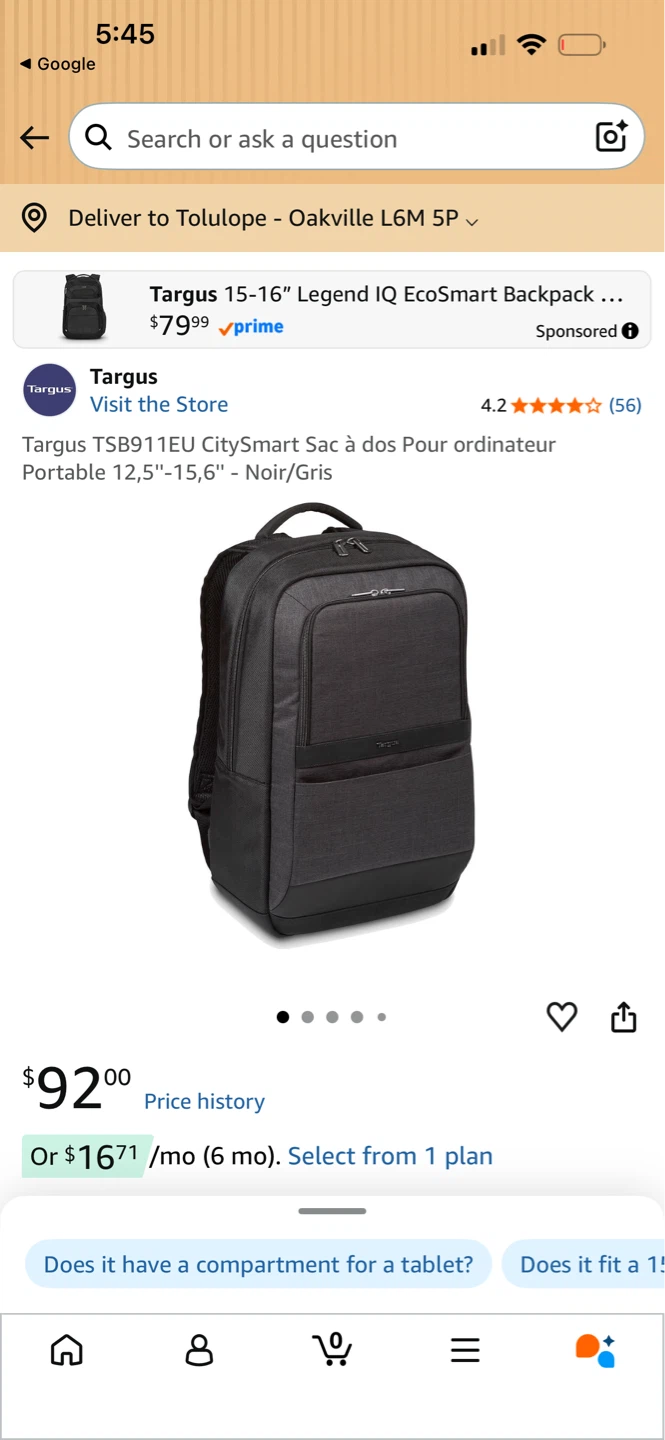 Targus Backpack for 15-16" Laptops - photo 2