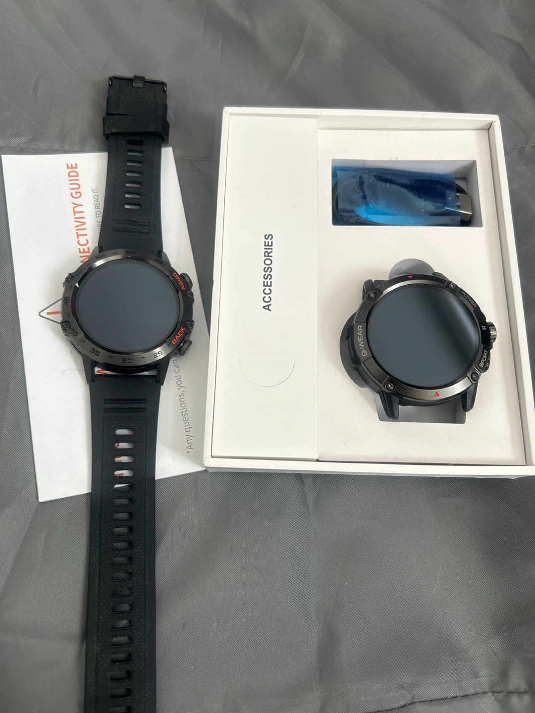 Black G-Wear Smartwatch with Accessories