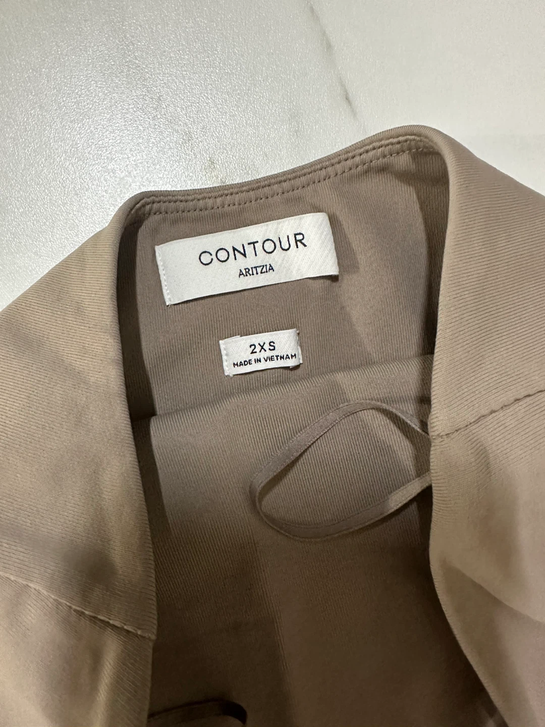 Aritzia Contour Taupe Mini Dress 2XS - photo 2