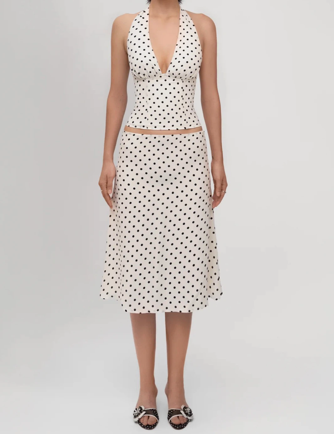 Fenity Dotty Top and Skirt