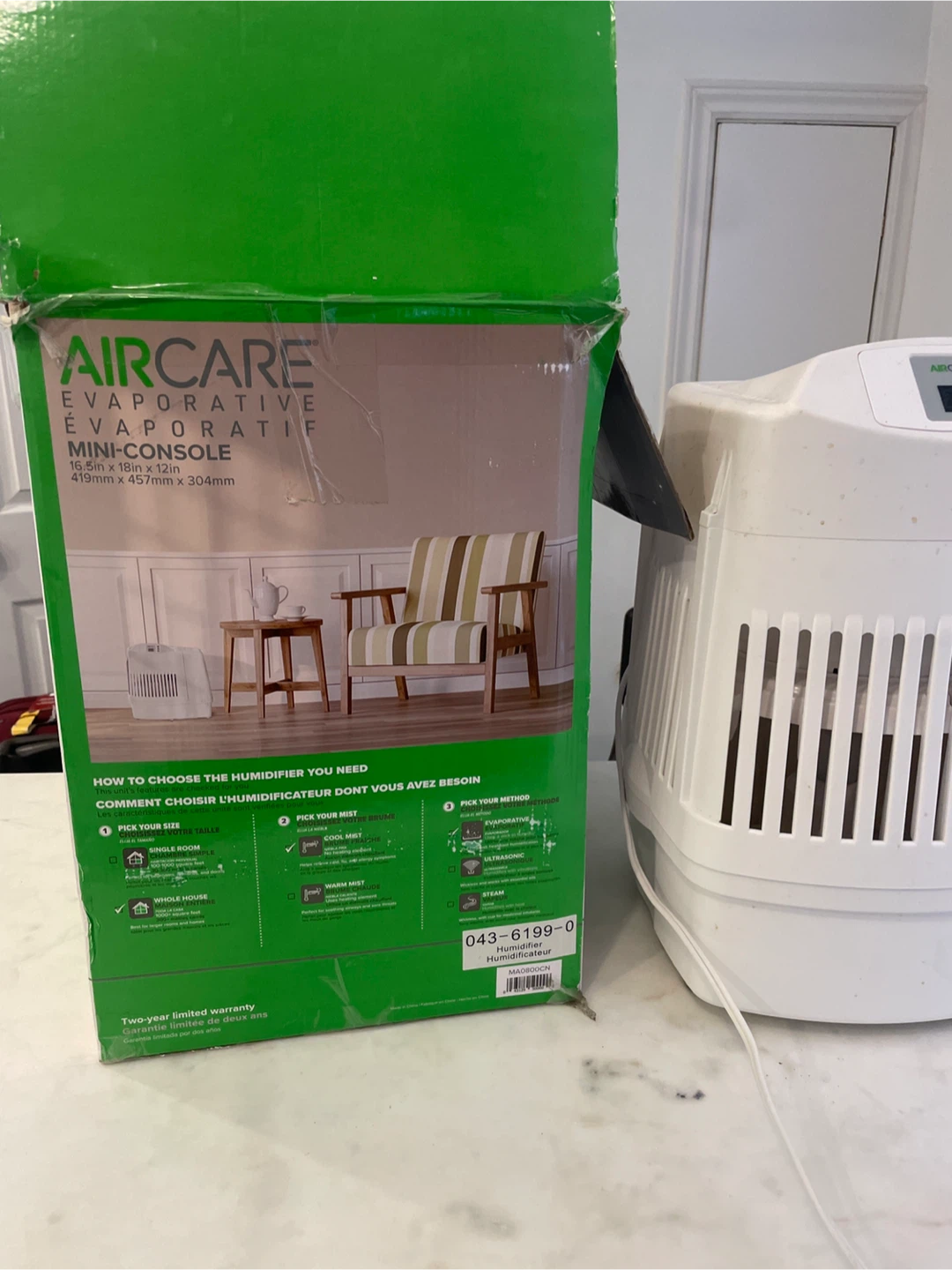 Aircare MA0800CN Mini-Console Evaporative Humidifier - photo 3